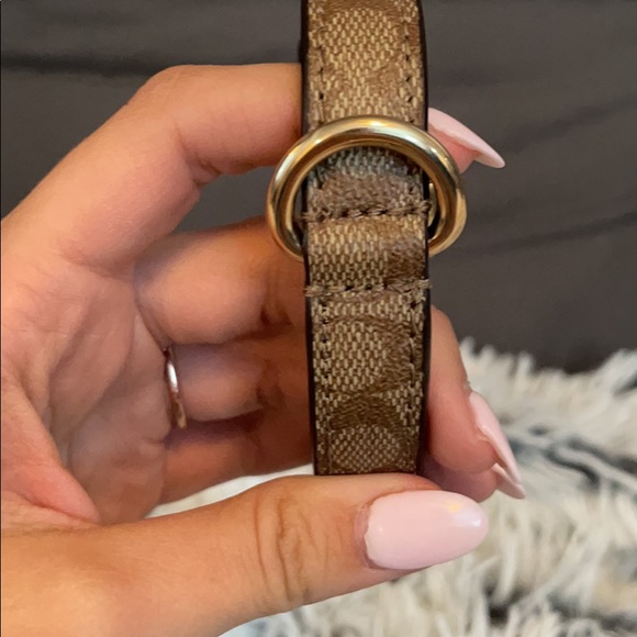 2 PIECE GIFT SET: Coach SMALL LOGO Dog Leash+Strap - Picture 11 of 13